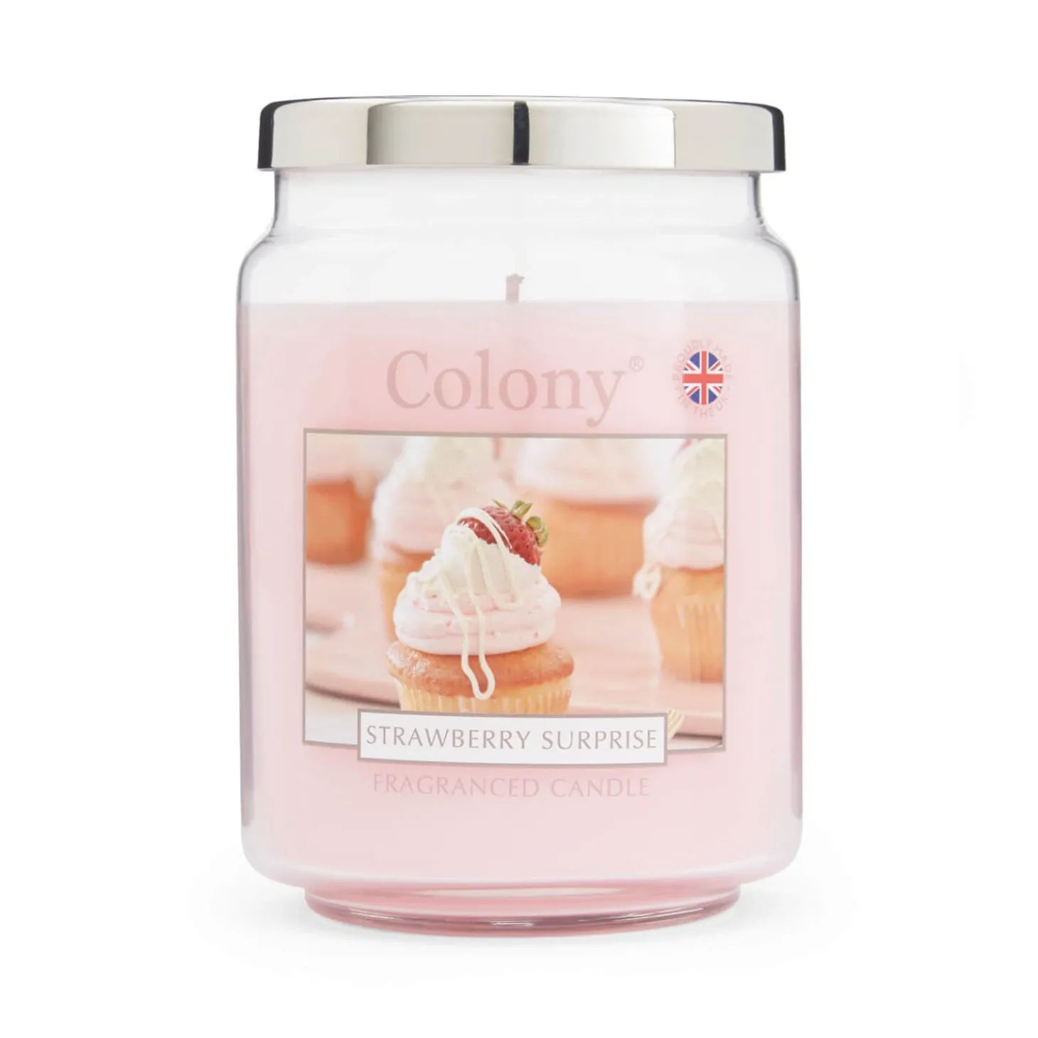 Wax Lyrical Colony Large Scented Candle Jar - Strawberry Surprise