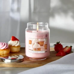 Wax Lyrical Colony Large Scented Candle Jar - Strawberry Surprise