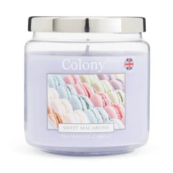 Wax Lyrical Colony Medium Scented Candle Jar - Sweet Macarons