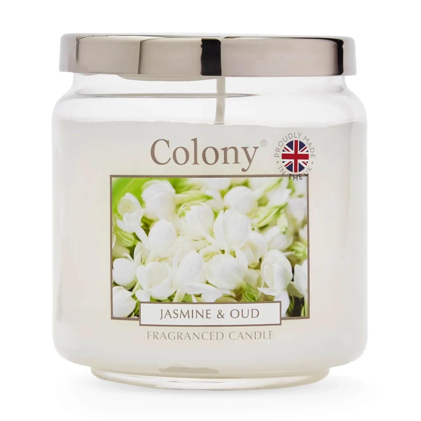 Wax Lyrical Colony Medium Scented Candle Jar - Jasmine & Oud