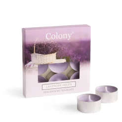 Wax Lyrical Colony Pack of 9 Scented Tealights - Lavender Fields