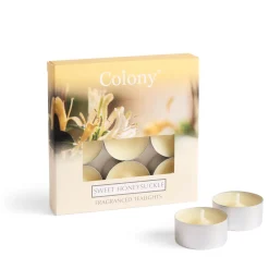 Wax Lyrical Colony Pack of 9 Scented Tealights - Sweet Honeysuckle