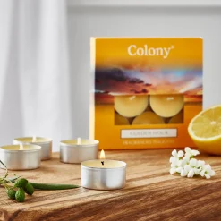 Wax Lyrical Colony Pack of 9 Scented Tealights - Golden Hour