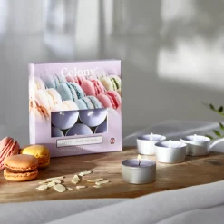 Wax Lyrical Colony Pack of 9 Scented Tealights - Sweet Macarons