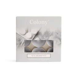 Wax Lyrical Colony Pack of 9 Scented Tealights - Spa Moments