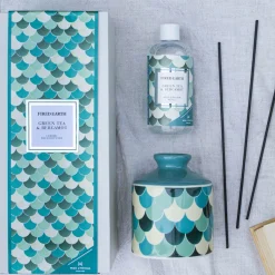 Wax Lyrical Fired Earth Reed Diffuser 200ml Refill - Green Tea & Bergamot