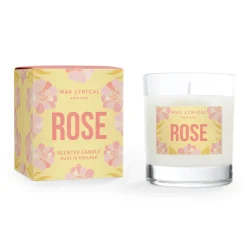 Wax Lyrical Glass Scented Candle - Rose