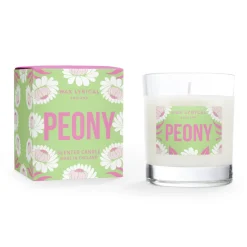 Wax Lyrical Glass Scented Candle - Peony