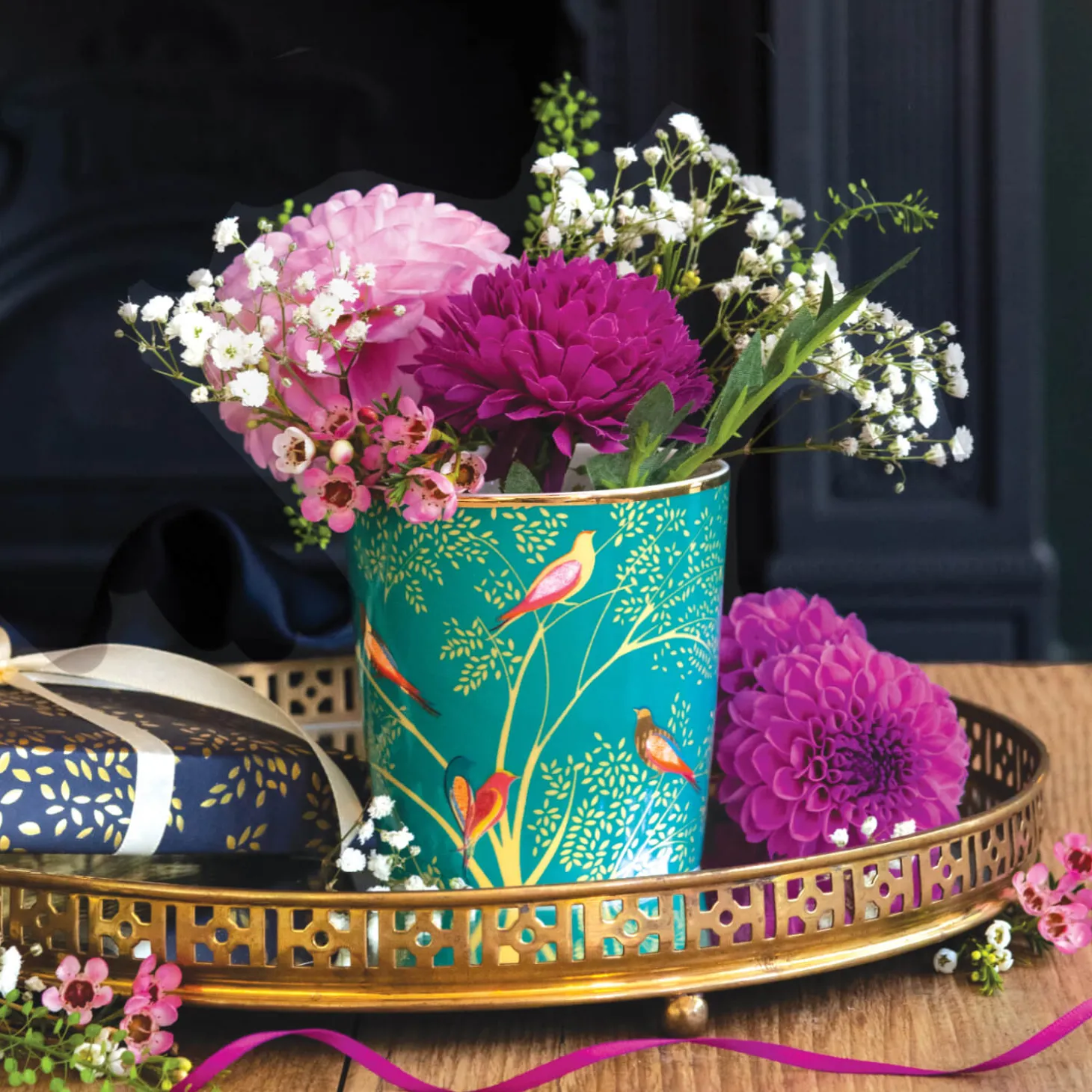 Wax Lyrical Sara Miller Scented Candle - Mandarin, Tuberose & Wild Musk