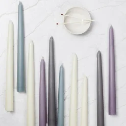 Wax Lyrical Unfragranced 25cm Tapered Dinner Candle - Smoke