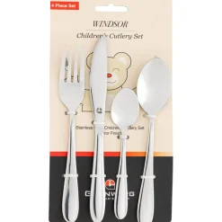 Windsor Stainless Steel Childrens Cutlery - Set of 4