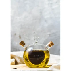 World of Flavours 2-in-1 Round Oil & Vinegar Bottle