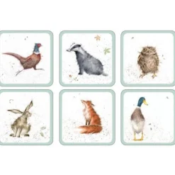 Wrendale Designs 6 Piece Coaster Set - Animals