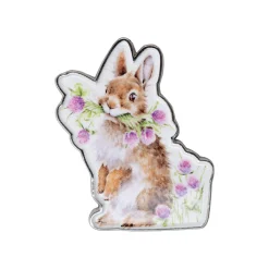 Wrendale Designs by Hannah Dale Pin Badge - Head Over Heels - Rabbit