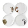 Wrendale Designs by Hannah Dale 4-Piece Dinner Plate Set - Woodland Animals