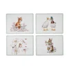 Wrendale Designs by Hannah Dale 4-Piece Large Placemats Set - Wildflowers