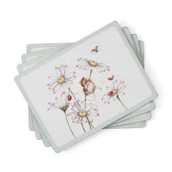 Wrendale Designs by Hannah Dale 4-Piece Large Placemats Set - Wildflowers