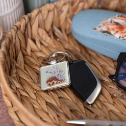 Wrendale Designs by Hannah Dale Key Ring - Love & Hedgehugs