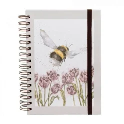 Wrendale Designs by Hannah Dale A5 Spiral Notebook - Flight Of The Bumblebee