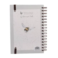 Wrendale Designs by Hannah Dale A5 Spiral Notebook - Flight Of The Bumblebee