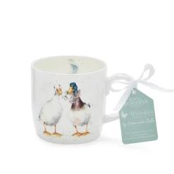 Wrendale Designs by Hannah Dale Fine China 310ml Mug - Duck Love