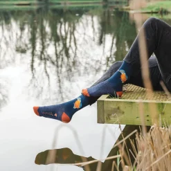 Wrendale Designs By Hannah Dale Mens Bamboo Socks One Size 7-11 - The Kingfisher