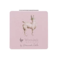 Wrendale Designs by Hannah Dale Compact Mirror - Llama Queen