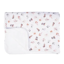 Wrendale Designs by Hannah Dale Little Wren Baby Blanket - Little Paws - Dog