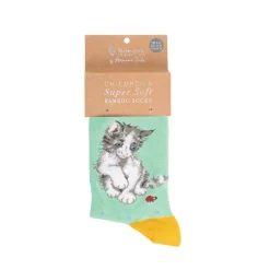 Wrendale Designs By Hannah Dale Childrens 9 to 12 Bamboo Socks - Ladybird12