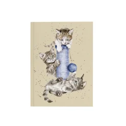Wrendale Designs by Hannah Dale A6 Notebook - Three's A Crowd - Cat