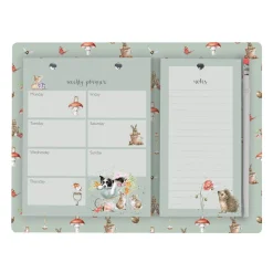 Wrendale Designs by Hannah Dale Weekly Shopping & Planner Pad - Garden Friends