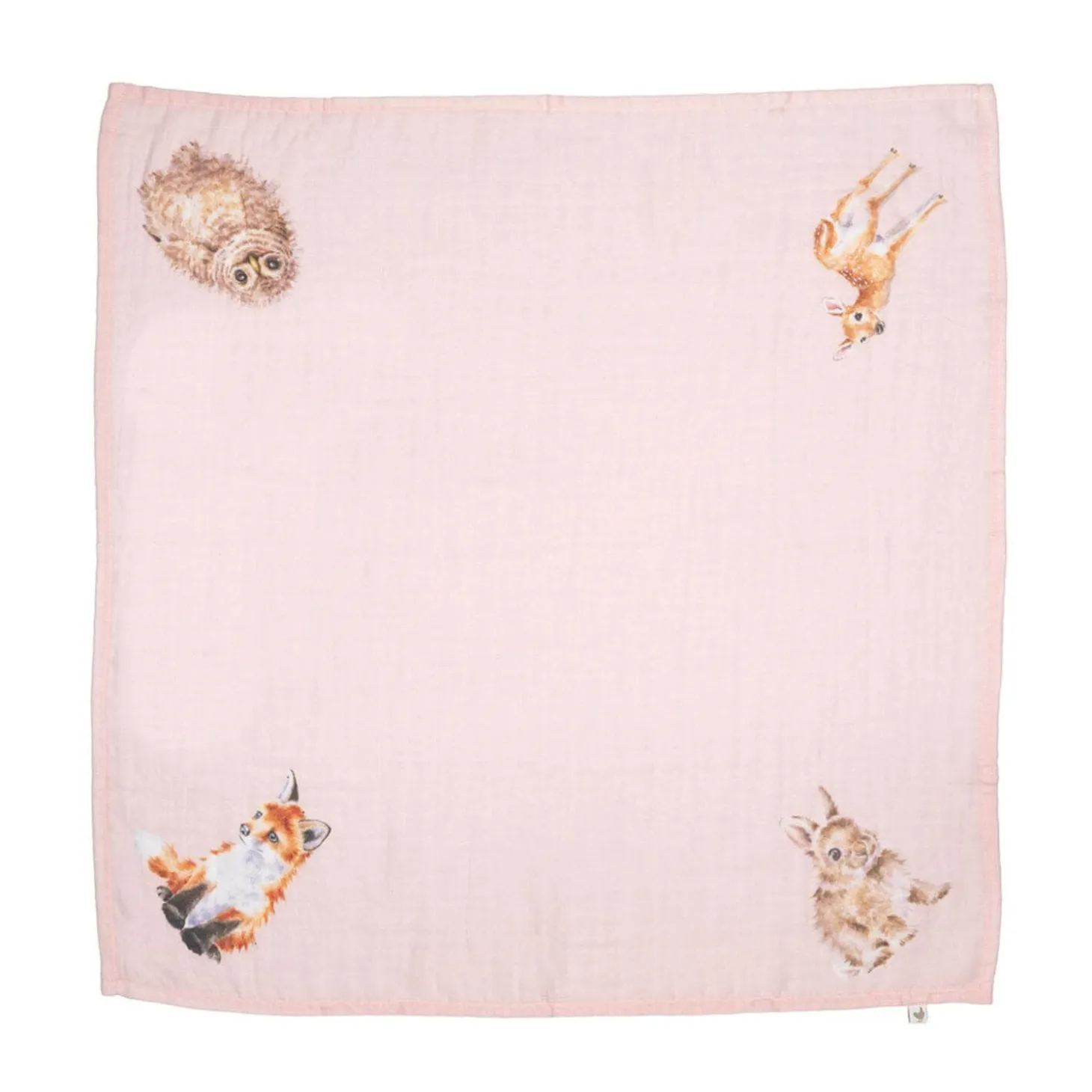 Wrendale Designs by Hannah Dale Little Wren 100% Cotton Muslin Gift Set - Little Forest