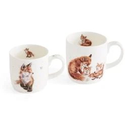 Wrendale Designs by Hannah Dale Parent & Child Mug Set - The Foxes