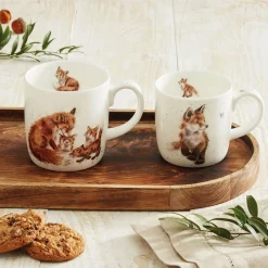 Wrendale Designs by Hannah Dale Parent & Child Mug Set - The Foxes