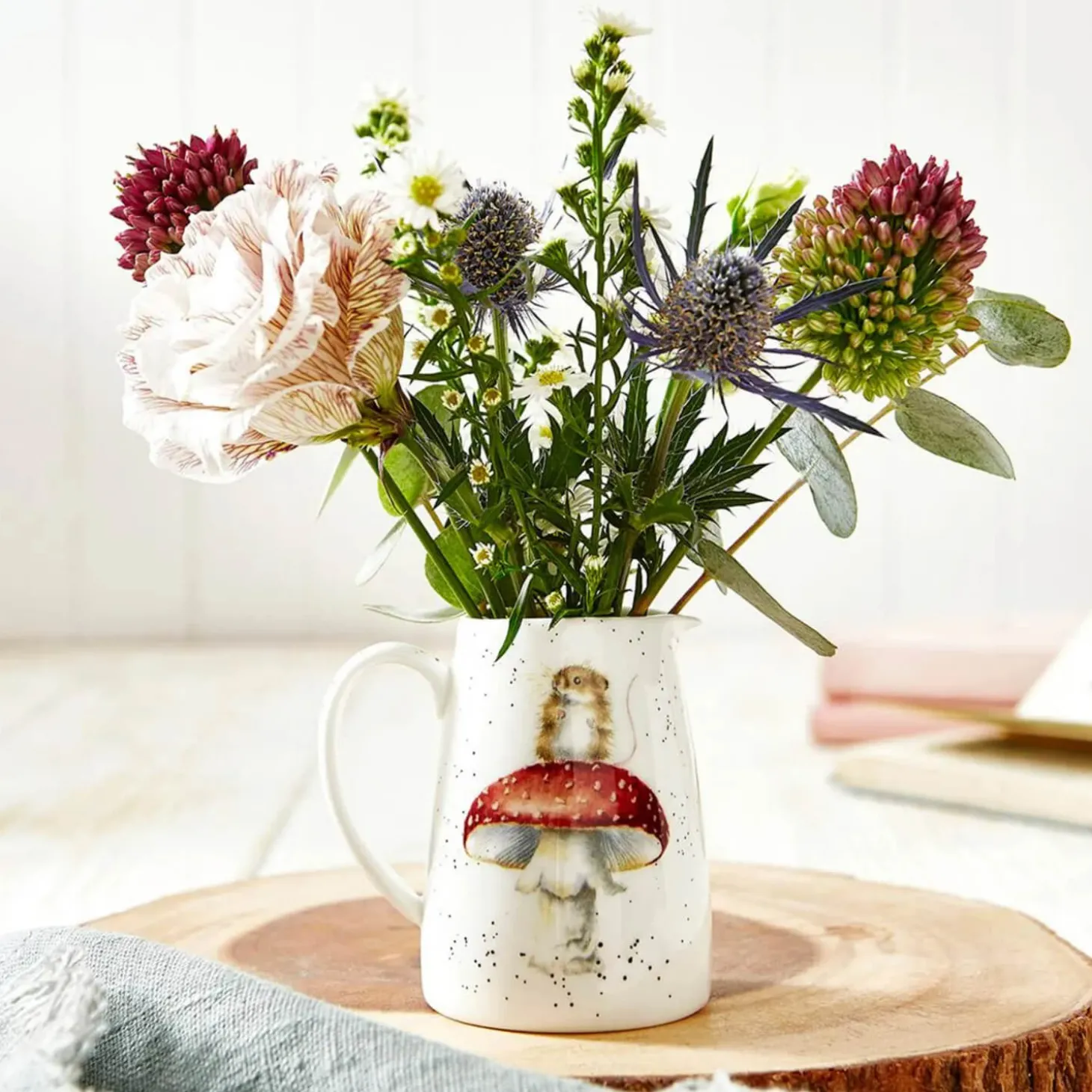 Wrendale Designs by Hannah Dale Fine China Posy Jug - He's A Fun-Gi