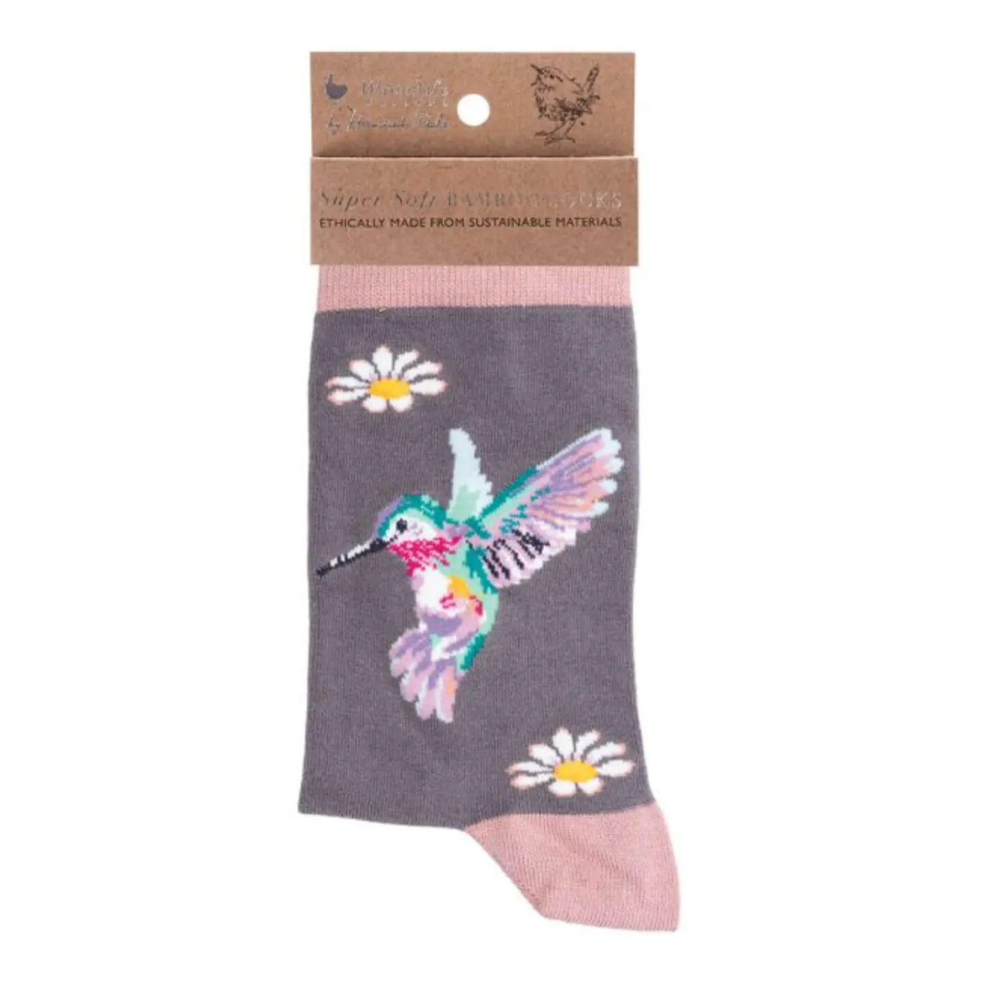 Wrendale Designs by Hannah Dale Ladies Bird Socks - Wisteria Wishes