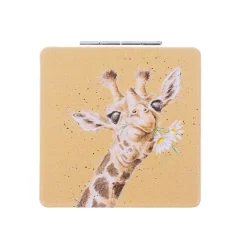 Wrendale Designs by Hannah Dale Compact Mirror - Flowers Giraffe