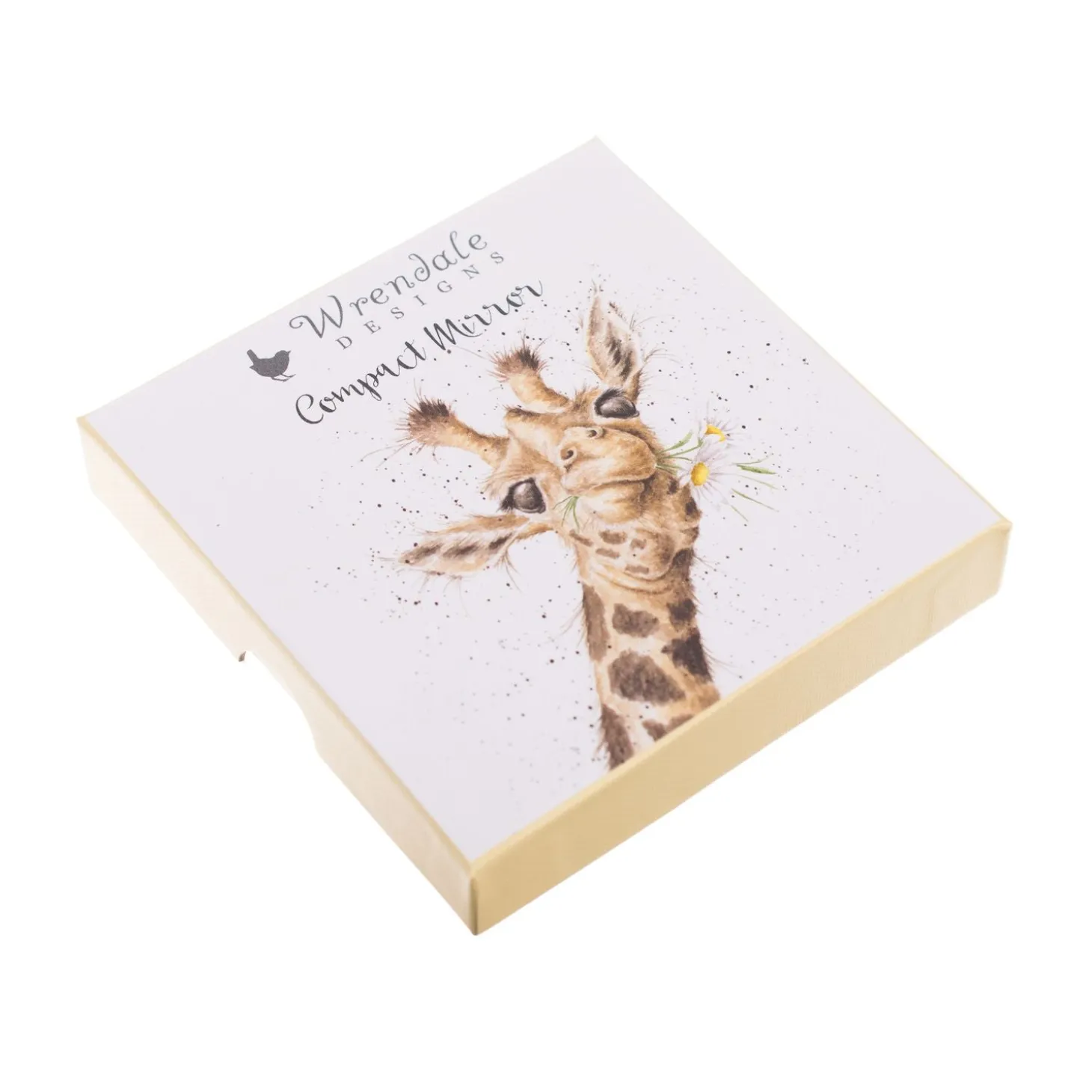 Wrendale Designs by Hannah Dale Compact Mirror - Flowers Giraffe
