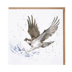Wrendale Designs By Hannah Dale Card - Gone Fishing - Osprey