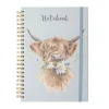 Wrendale Designs by Hannah Dale A4 Notebook - Daisy Coo - Highland Cow