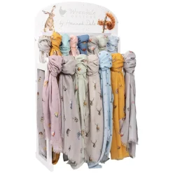 Wrendale Designs by Hannah Dale Scarf - Garden Friends