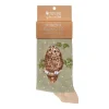 Wrendale Designs by Hannah Dale Ladies Bamboo Socks - Treetops - Owl