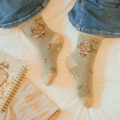 Wrendale Designs by Hannah Dale Ladies Bamboo Socks - Treetops - Owl