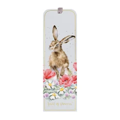 Wrendale Designs by Hannah Dale Bookmark - Field Of Flowers - Hare
