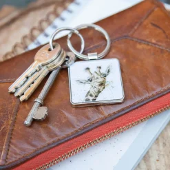 Wrendale Designs by Hannah Dale Keyring - Flowers