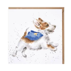 Wrendale Designs by Hannah Dale Card - Super Dog - Terrier