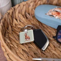 Wrendale Designs by Hannah Dale Key Ring - Golden Hour - Hare
