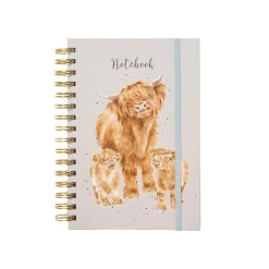 Wrendale Designs by Hannah Dale A5 Spiral Notebook - Highland Coo - Cow