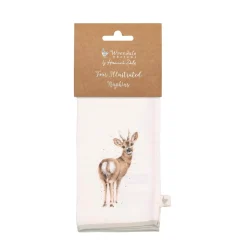 Wrendale Designs by Hannah Dale 100% Cotton Fabric  Set of 4 Napkins - Woodlanders