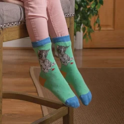 Wrendale Designs By Hannah Dale Childrens 6 to 8½ Bamboo Socks - Ladybird